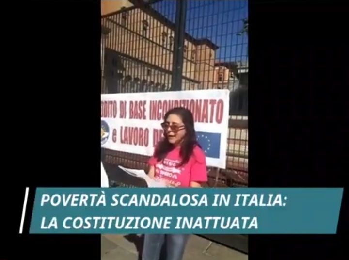 Manifesto RED parte seconda: povertà scandalosa in Italia e Costituzione inattuata