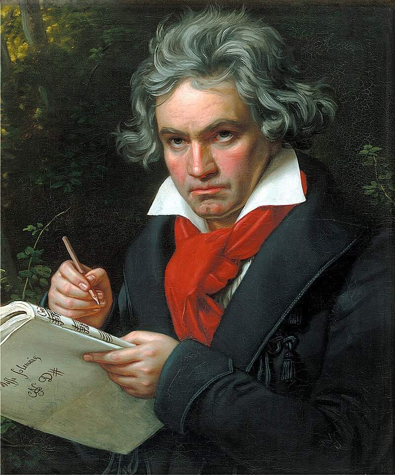 Joseph Karl Stieler, Ritratto di Ludwig van Beethoven durante la composizione della Messa Solenne, 1820, Beethoven-Haus, Bonn